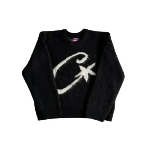 Black round-neck sweater c thickened 9020