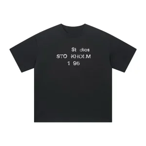 Printed 1996 short-sleeved T-shirt
