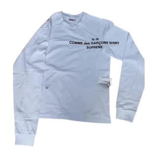American-style trendy black and white long-sleeved T-shirt
